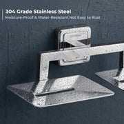 Plantex 304 Grade Stainless Steel Dual Soap Holder for Bathroom/Double Soap Dish/Soap Stand/Soap Case/Bathroom accesories - Decan (Chrome)