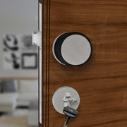 Plantex Door Knob Lock/Brass Heavy Duty Main Door Mortise Lock Handle/Handle Set for Home/Office - Door Accessories - (Satin & Black)