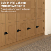 Plantex Cabinet Latch ÃƒÂ¢Ã¢â€šÂ¬Ã¢â‚¬Å“ Heavy-Duty Hatch Case Bolt for Storage Units, Toolboxes, Kitchen Cabinets & Cupboards - Pack of 6 (Black)