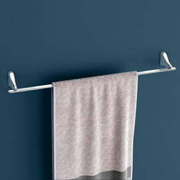 Plantex Rich Brass Bathroom Single Towel Rod/Towel Hanger for Kitchen/Towel Holder/Towel Rack/Bathroom Accessories - Unique (Chrome Finish)