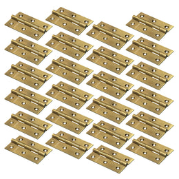 Plantex Heavy Duty Stainless Steel Door Butt Hinges 3 inch x 16 Gauge/1.5 mm Thickness Home/Office/Hotel for Main Door/Wooden/Bedroom/Kitchen/Kabza - Pack of 24 (Brass Antique)