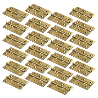 Plantex Heavy Duty Stainless Steel Door Butt Hinges 3 inch x 16 Gauge/1.5 mm Thickness Home/Office/Hotel for Main Door/Wooden/Bedroom/Kitchen - Pack of 24 (Brass Antique)