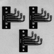 Plantex Hook for Wall/Stainless Steel Flexible Hook/Hanging Hook for Bathroom/Clothes Hanger - Pack of 3 (Black)