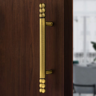 Plantex 14 inch Door Handle for Main Door/Heavy Duty Main Door Handle/Pull-Push Handles for Home/Office/Hotel- Pack of 1 (Brass Antique) - 3 Years Warranty