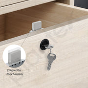 Plantex Drawer Lock/20mm Brass Lock for Cupboard/Multipurpose Cupboard Lock with Key for Home/Office - Pack of 1 (Black)