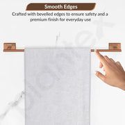 Plantex 304 Grade Stainless Steel 24 inch Single Towel Rod/Towel Holder/Towel Rack for Bathroom/Towel Bar/Hanger/Stand/Bathroom Accessories - Benz (Rose Gold)