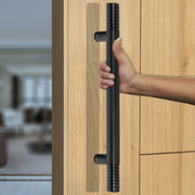 Plantex Heavy Duty Door Handle for Main Door/Door & Home Decor/18-inches Main Door Handle/Door Pull Push Handle - Pack of 1 (231-Smooth Black Finish) - 3 Years Warranty