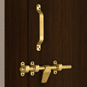 Plantex Stainless Steel Door Kit for Single Door/Door Hardware/Door Accessories (10 inch Al-Drop,8 inch Latch, 8 inch 2 Handles,7 inch Tower Bolt and 4 inch Door Stopper) - (DK-07-PVD Gold)