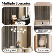 Plantex Louvers Panel for Wall/8 Feet Wall Panels/3D Charcoal Panel for Interior Walls DÃƒÆ’Ã‚Â©cor - Pack of 5 Covers - 40 Sq. Ft, Size-1 Feet x 8 Feet (YD-1209)