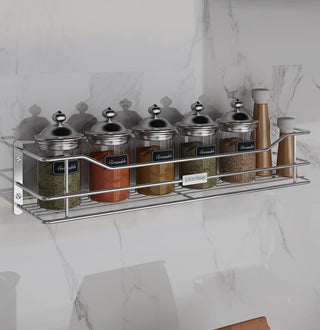 Plantex Stainless Steel Perfume Rack/Shampoo Rack/Shelf/Bathroom Shelf (18 inch)