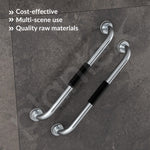 Plantex Stainless Steel Grab Bar for Toilet with Grip/20-inch Anti-Slip Handle for Bathroom Support - Pack of 1 (Chrome)