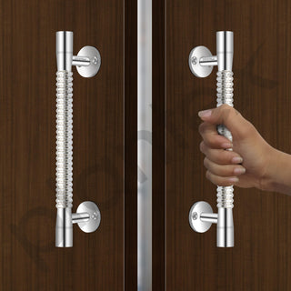 Plantex Pooja Room Door Handles/Pull Push Main Door Handle/8 Inch Door Handle for Main Door - Pack of 1 (S-141, Chrome) - 3 Years Warranty