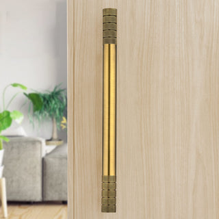 Plantex Heavy Duty Main Door Handle/Door & Home Decore/14 Inch Main Door Handle/Pull-Push Handle - Pack of 1 (Brass Antique) - 3 Years Warranty