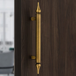 Plantex Heavy Duty Main Door Handle/14 Inch Door Handle for Main Door/Pull-Push Handle for Wooden/Glass Door/3 Years Warranty Pack of 1 (Brass Antique)