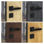 Plantex Triple Security Door Lock For Home/Main Door Lock Set With 3 Years Of Warranty/Mortise Lock For Door With Brass Lock Body & Cylinder(7110 - Black), Knob