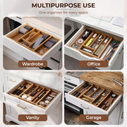 Plantex Cutlery Tray for Kitchen/Adjustable Cutlery Tray with Choping Board