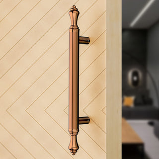 Plantex Main Door Handle/14 Inch Door Handle for Main Door/Pull-Push Handle for Glass/Wooden Door - Pack of 1 (PVD Rose Gold) - 3 Years Warranty