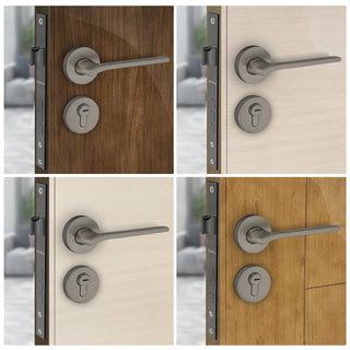 Plantex Door Lock-Fully Brass Main Door Lock with 4 Keys/Mortise Door Lock for Home/Office/Hotel (Sumer-3037, Satin Black Matt)