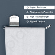 Plantex 304 Grade Stainless Steel Towel Ring for Washbasin/Napkin Holder/ Hand Towel Holder for Bathroom & Kitchen/Bathroom Accessories - (Chrome)
