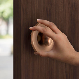 Plantex Heavy Duty Glass Door Handle/100 mm Main Glass Door Knob Handle/Pull-Push Knob for Glass Door Handle - Pack of 1 (PVD Rose Gold)