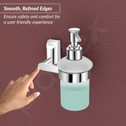 Plantex Smero Pure Brass Made Hand Wash Holder for Wash Basin/Liquid Soap Dispenser/Shampoo Dispenser - Superb (Chrome)