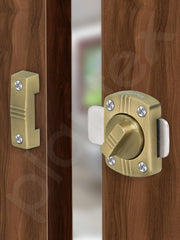 Plantex Bathroom Door Latch/Baby Latch for Bathroom/Latch Lock for Main Door/Door Stopper/Latch for Door Chitkani-Pack of 1 (Brass Antique)