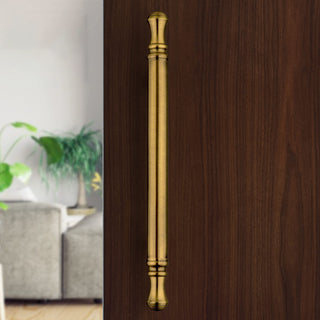 Plantex 14 inch Main Door Handle/Heavy Duty Door Handles for Main Door/Pull-Push Handle for Glass & Wooden Doors - Pack of 1 (Brass Antique) - 3 Years Warranty
