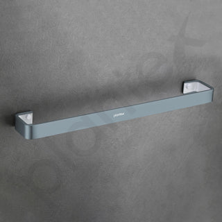 Plantex Aluminium and Acrylic Towel Rod for Bathroom/Cloth Hanger for Wall/Towel Holder/Towel Bar/Bathroom Accessories (Grey and Milky White) 24 Inch