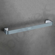 Plantex Aluminium And Acrylic Towel Rod for Bathroom/Cloth hanger for Wall/Towel Holder/Towel Bar/Bathroom Accessories (Grey and Milky White) 24 Inch