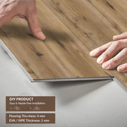 Plantex SPC Tiles for Floor/Interlocking Sound Insulated Flooring Plank/Click N Lock Wooden Flooring for Livingroom/Kitchen-30 Square Feet/10 Tiles,Aurora Craft-DIY Installation(Water&Fire Resistant)