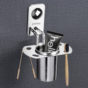 Plantex Stainless Steel Wall Mount Bath Accessories/Bathroom Hanger for Towel/Napkin Ring/Tumbler Holder/Soap Dish/Robe Hook (Chrome)