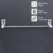 Plantex Metro Stainless Steel Towel Hanger for Bathroom/Towel Rod/Bar/Towel Stand/Bathroom Accessories(2 feet Long)