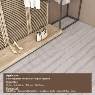 Plantex SPC Tiles for Floor/Interlocking Sound Insulated Floor Tiles/Click N Lock Wooden Flooring for Livingroom/Kitchen-30 Square Feet/10 Tiles,Granite Majesty-DIY Installation(Water&Fire Resistant)