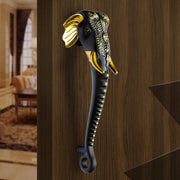 Plantex Premium Main Door Handle/17- inches Door Handle for Main Door/Pull Push Handle/Door and Home Decore Ganesh Shape Design/3 Years Warranty Pack of 1 (677- Brass Antique Finish)