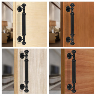 Plantex Heavy Duty Main Door Handle - 15-Inch Pull Push Handle for Home Decor - Pack of 1 (320-Black Finish) - 3 Years Warranty