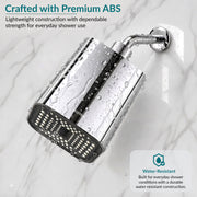 Plantex ABS Square Head Shower/4 Inch Overhead Rain Shower for Home/Hotel/Adjustable Shower Head for Bathroom - Pack of 1 (Chrome, 9012)