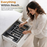 Plantex Expendable Cutlery Tray/Cutlery Organizer for Kitchen Drawer