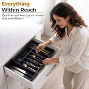 Plantex Expendable Cutlery Tray/Spoon Organiser for Kitchen Drawer