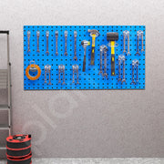 Plantex Metal Pegboard For Garages/Tool Organizer For Workshop/Tool Storage Board/Hanging Tool Pegboard Ã¢â‚¬â€œ 100 X 50 Cm, Hanging Shelves