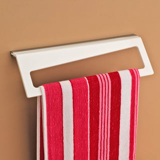 Plantex Opulux 8mm Vega Acrylic Towel Rod/Towel Hanger/Towel Stand/Bathroom Accessories for Home(18 inch-White)