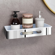 Plantex Bathroom Shelf Rack/ABS & Stainless Steel Shelf for Bathroom Rack/ Bathroom Organiser/Kitchen Shelves -(14x5 inches, Chrome)