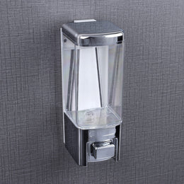 Plantex ABS Plastic Liquid Soap Dispenser/Shampoo Dispenser for Kitchen/Washbasin/Hand Wash Dispenser/Bathroom Accessories - Chrome
