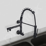 Plantex Brass Sink Tap for Kitchen Basin/360Ãƒâ€šÃ‚Â° Swivel Spout Faucet for Kitchen with Hot and Cold Tap for Wash Basin/Spring Pull Out Sink Tap -(Black)