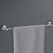 Plantex Smero Pure Brass Towel Hanger for Bathroom/Single Towel Rod/Towel Bar/Bathroom Accessories - Circle (24 Inch-Chrome)