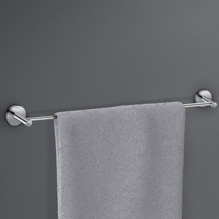 Plantex Smero Pure Brass Towel Hanger for Bathroom/Stand/Towel Bar/Bathroom Accessories - Circle (24 Inch-Chrome)