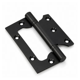Plantex Stainless Steel Butterfly Hinges for Door/4 Inch x 14 Gauge Hinge/2.5 mm Hinges for Home/Office/Hotel/Non-Mortise Door Hinges - Pack of 1 (Black)