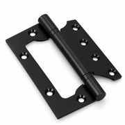 Plantex Butterfly Hinges for Door/Stainless Steel Door Hinges/5 Inch x 14 Gauge Hinge/2.5 mm Hinges for Home/Office/Hotel/Non-Mortise Hinge - Pack of 1 (Black)