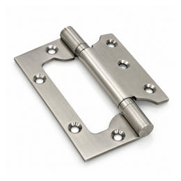 Plantex Stainless Steel Butterfly Hinges for Door/4 Inch x 14 Gauge Hinge/2.5 mm Door Hinge for Home/Office/Hotel/Non-Mortise Hinges - Pack of 1 (Chrome)