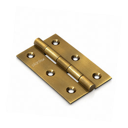 Plantex Heavy Duty Door Hinges 3 inch x 16 Gauge/1.5 mm Thickness Home/Office/Hotel for MainDoor/Wooden/Bedroom/Kitchen/Kabja - Pack of 1 (Brass Antique)