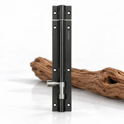 Plantex Stainless Steel Tower Bolt/Tower Bolt for Home,Offices Doors and Windows/8 Inch Tower Bolt for Main Door/Door Latch/Kundi/Chitakini/Door Latch for Windows - Pack of 1 (Black)